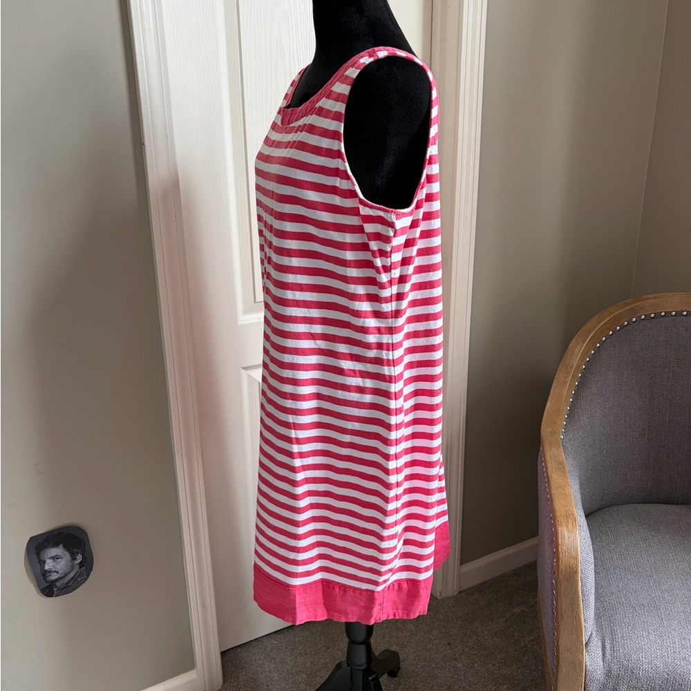 Tommy Bahama Striped Pink and White Mini Dress - Picture 2 of 7